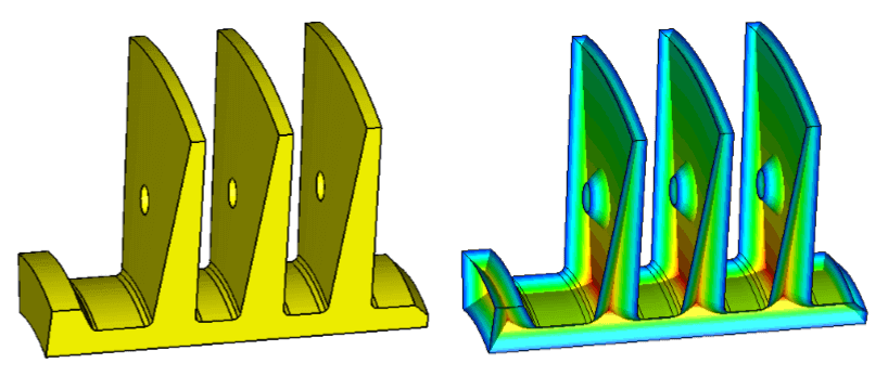 Ailettes de l'Objet Médian 3D